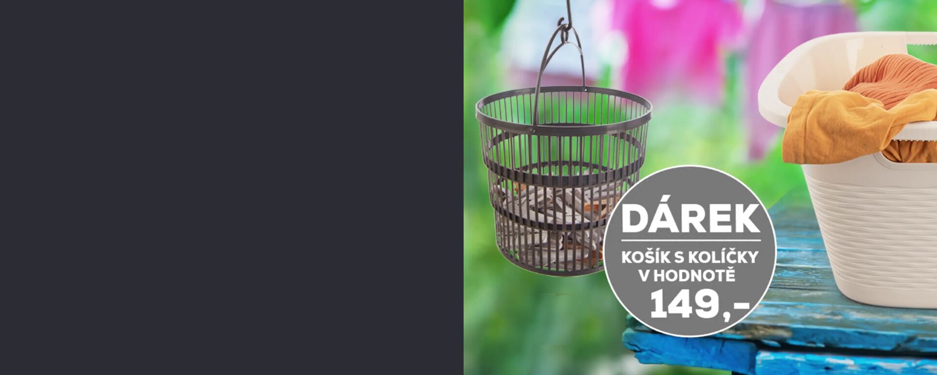 ZDARMA sada 50 kolíčků v skládacím košíku