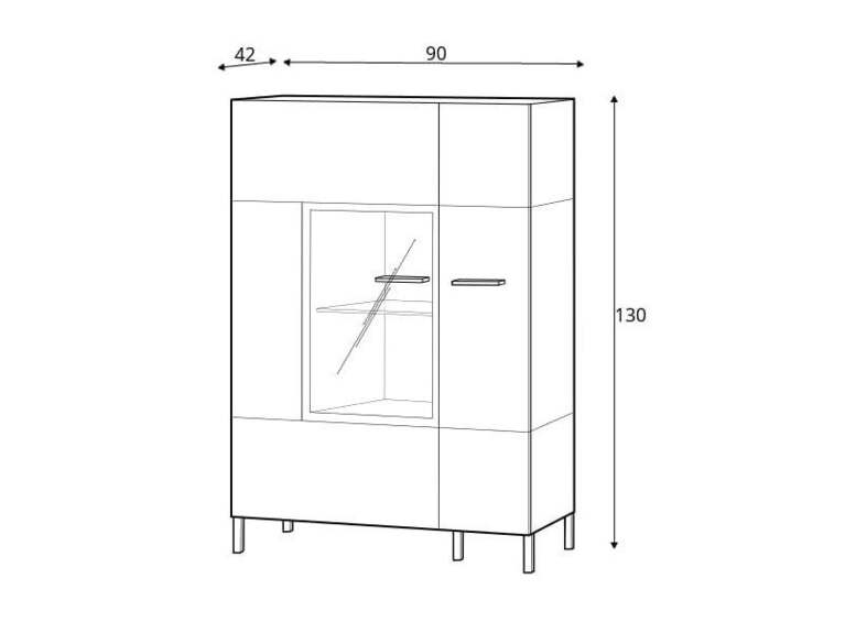 Vitrína LAKI 15