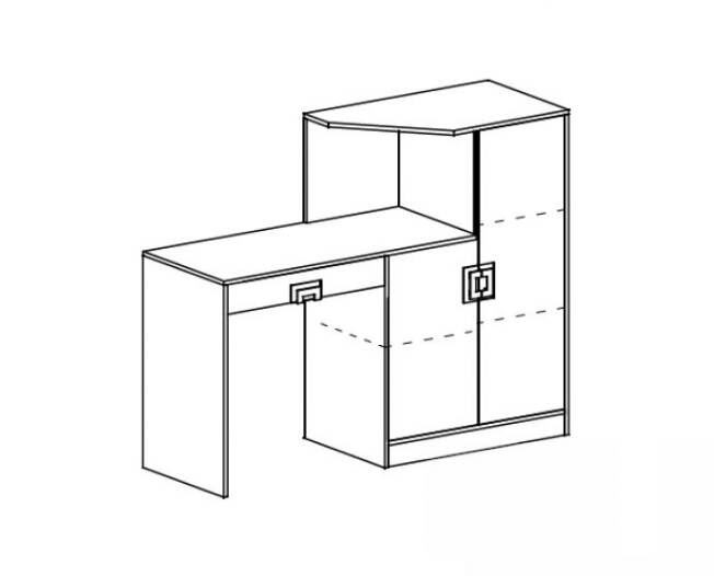 Psací stůl s komodou NIKOS 11