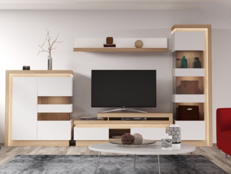 Komoda se sklem RIMINI II