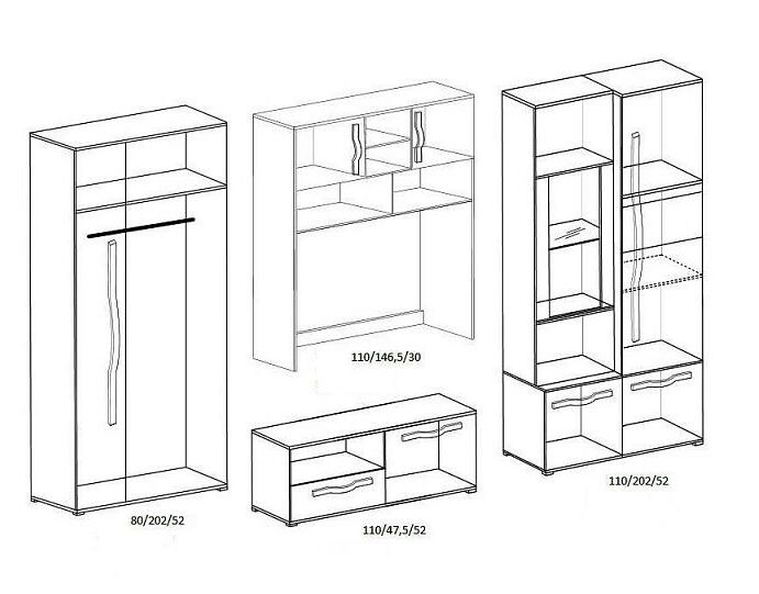Bytová stěna MARGARETA