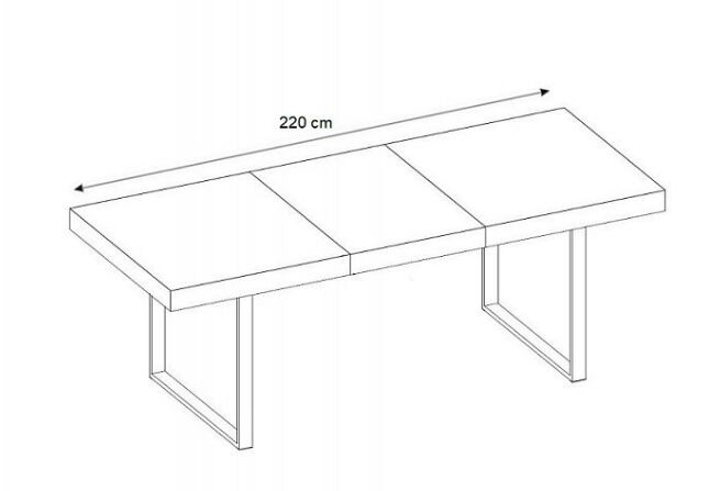 Jídelní stůl rozkládací MONURIKI 40
