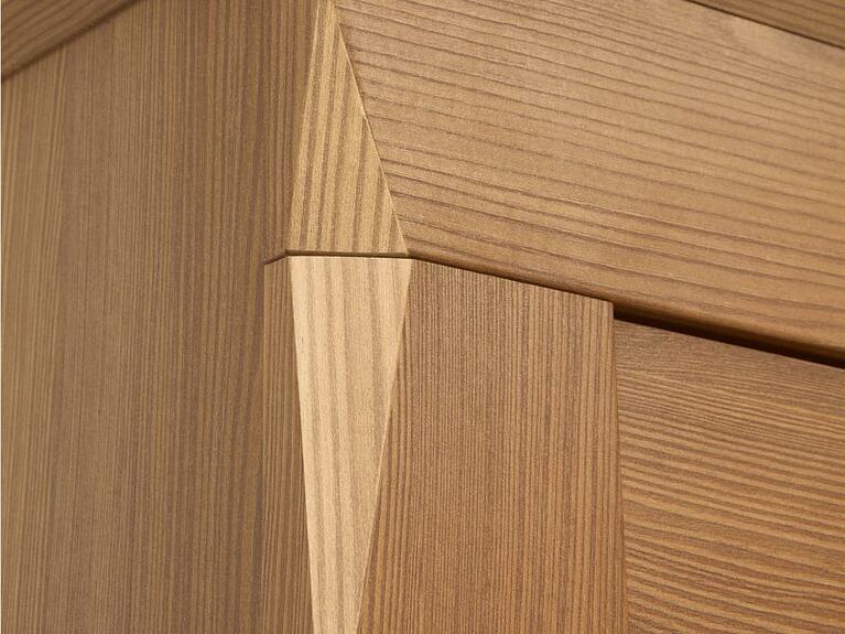 Vitrína BERGEN REG2W2D modřín sibiu zlatý