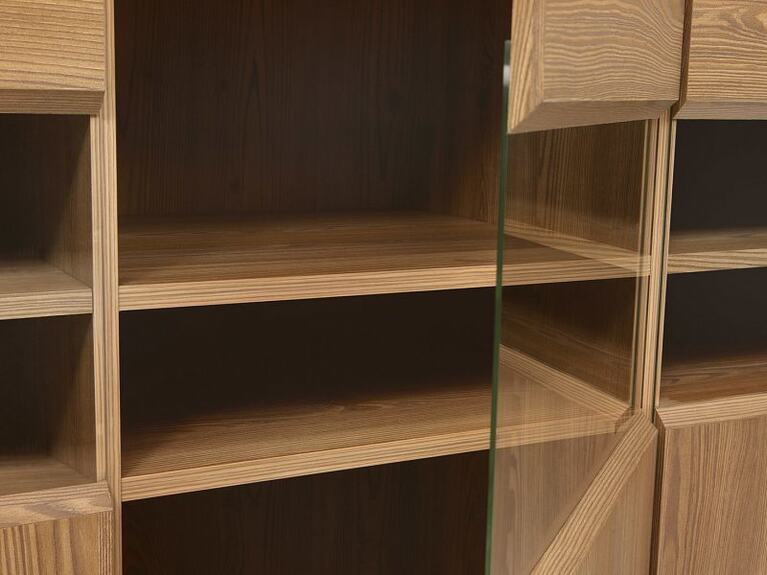 Vitrína BERGEN REG3W modřín sibiu zlatý