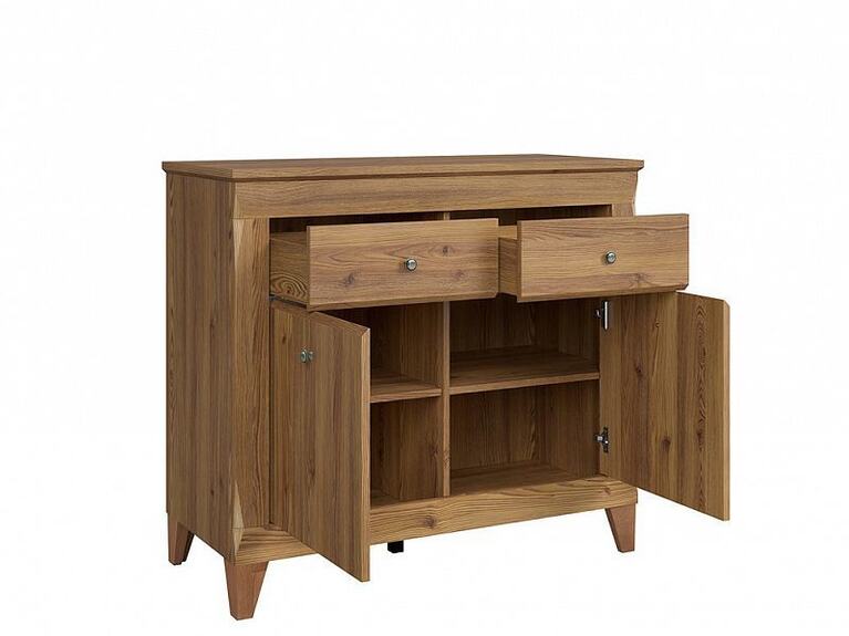 Komoda BERGEN KOM2D2S modřín sibiu zlatý