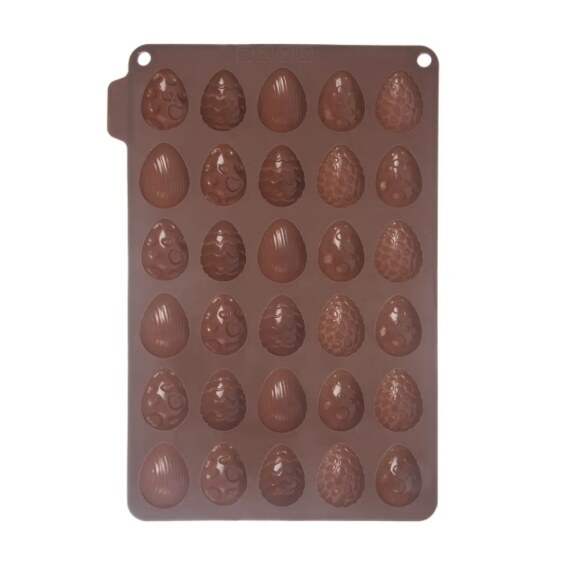 Forma silikon čokoláda Velikonoce vajíčka 30 hnědá