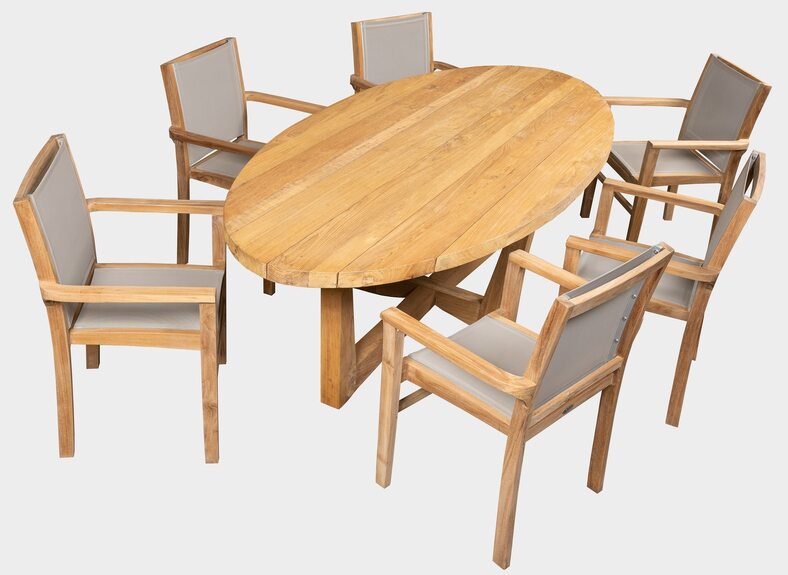 FLORES + ROMA NEW SET - sestava z teaku