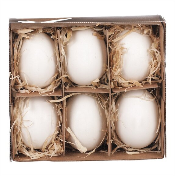 Vajíčko pravé, bílá barva VEL7126