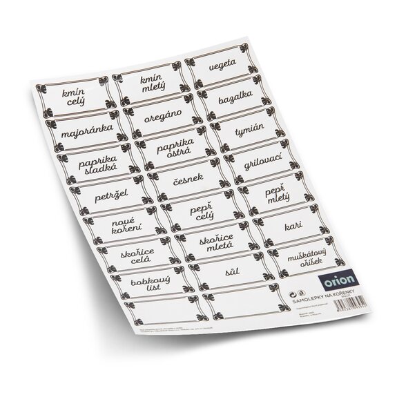 Samolepky na kořenky obdélník 23 CZ, náhr. 842553