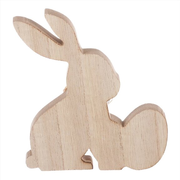 Zajíček s vajíčky, dřevěná dekorace.