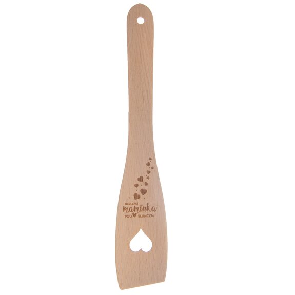 Obracečka dřevo rovná 30 cm NEJLEPŠÍ MAMINKA