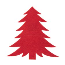 Kapsa na příbory polyester STROMEK 2 ks červená