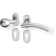 Rozetové kování Pipa R vyosená nerez