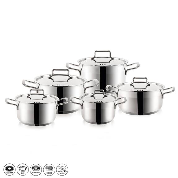 Sada nádobí nerez ANETT 10 dílů