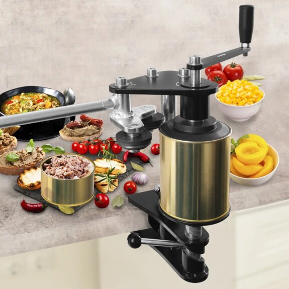 Zavírač plechovek ocel mechanický