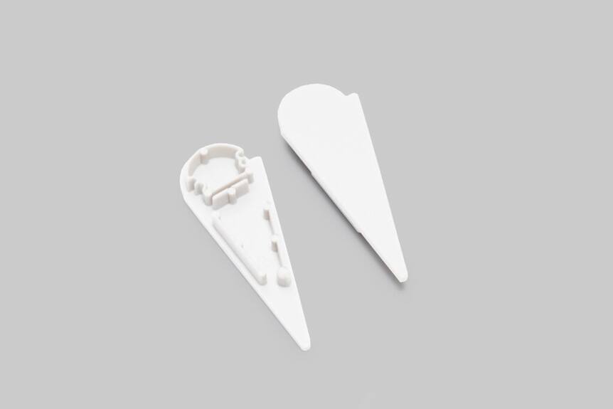 Koncovka WIRELI WALLE12 D bílá, pár