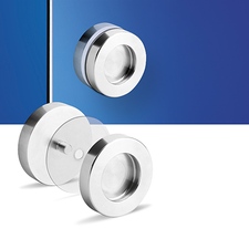 Mušle na skl. posuv. dveře kulatá 60mm závit nerez