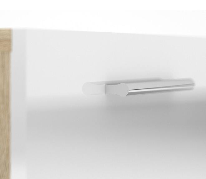 Noční stolek Pedro 500 sonoma/bílá lesk