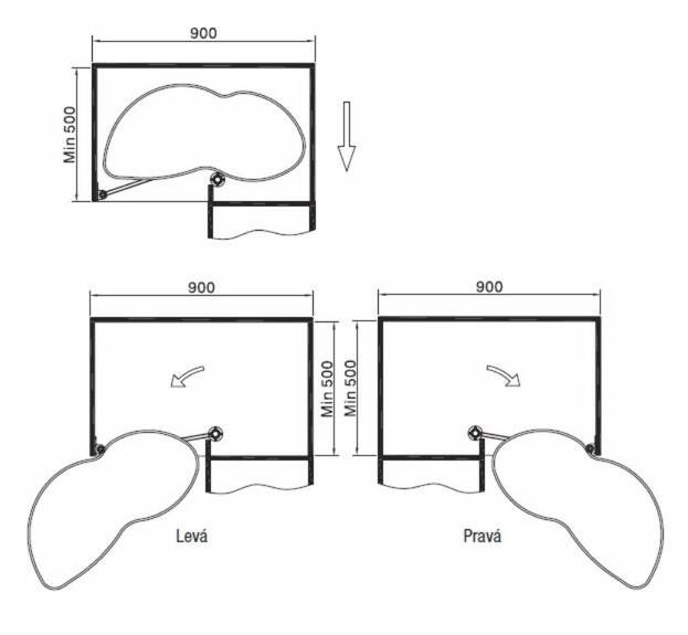 Rohová výsuvná police Elegance