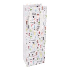 Taška papír dárková na víno Co to bude 12x8,5x36 cm CZ