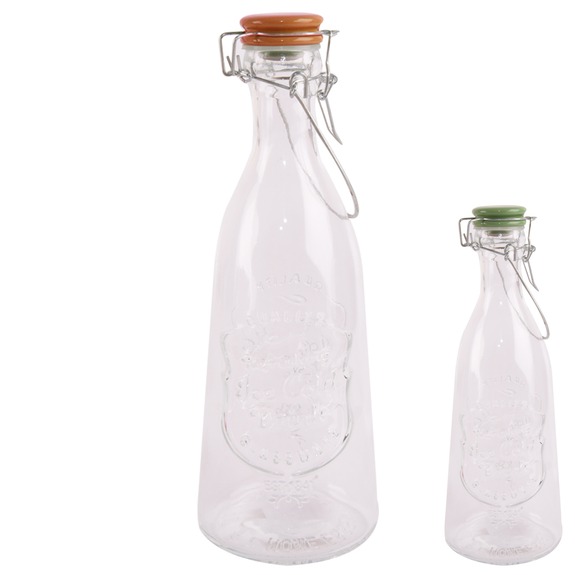 Láhev sklo/kov klip uzávěr 1,15 l