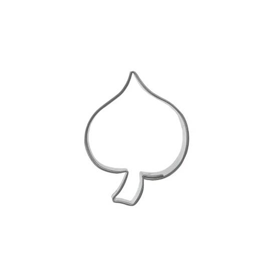 Vykrajovačka nerez list lípa