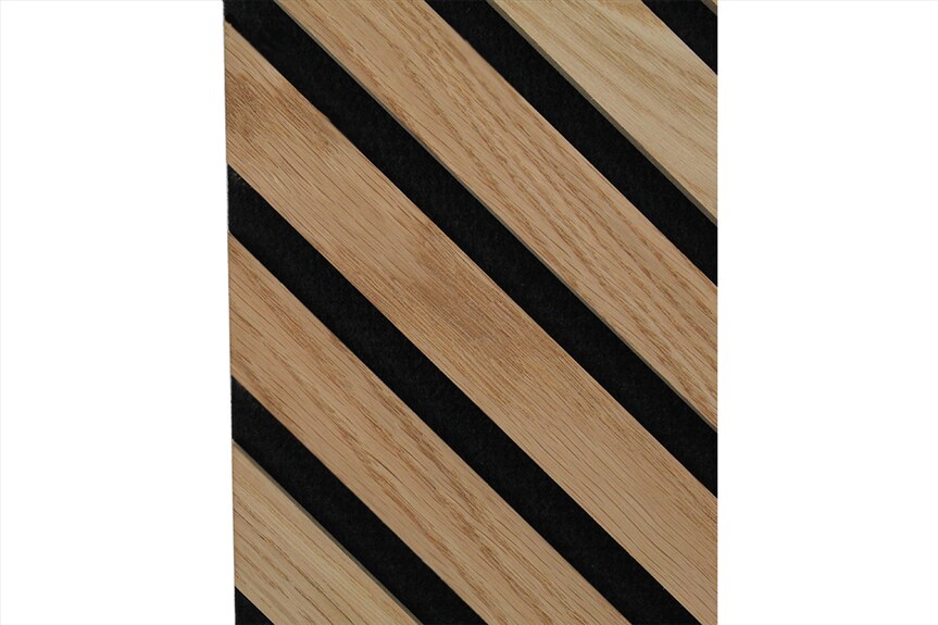 Dekorační obkladový SLAT panel akustic Diagonal Dub Klasik