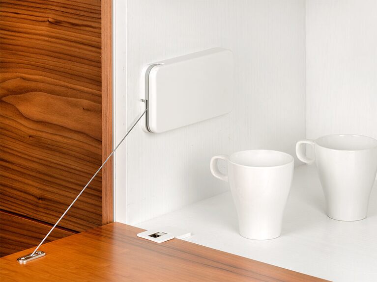 Krýt pro sklopný mechanismus pro dvířka Miniwinch, bílý