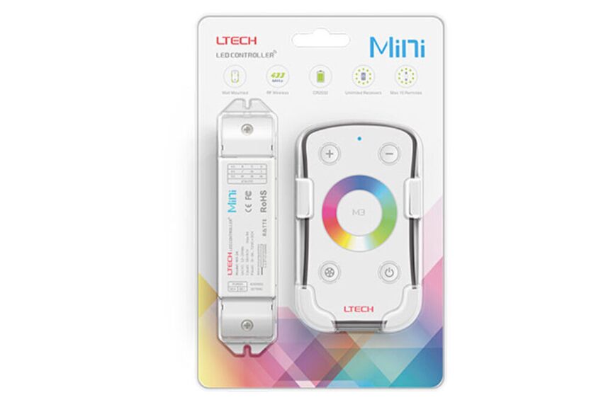 Dotykový dálkový ovladač RGB s přijímačem