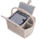 Koš proutí/bavlna+PES piknik TERMO+víko