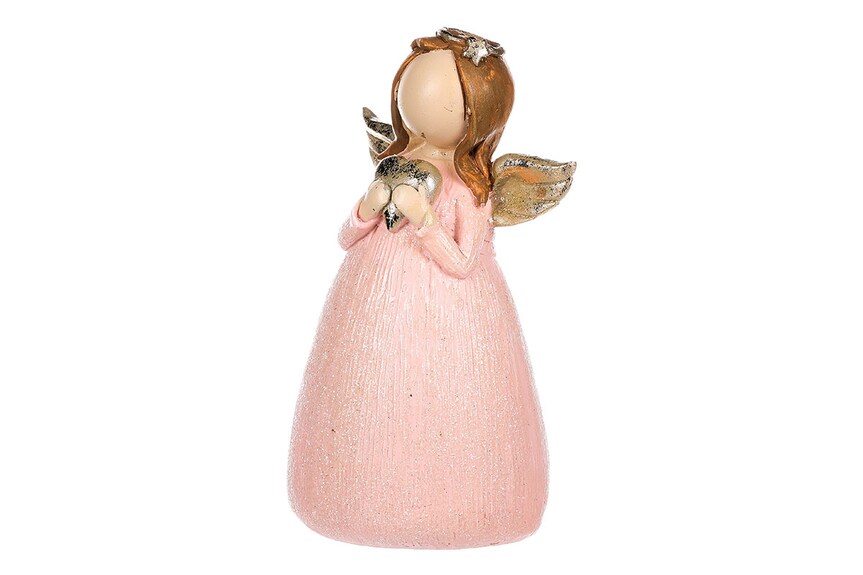 Anděl držící srdce, polyresin ZD1131