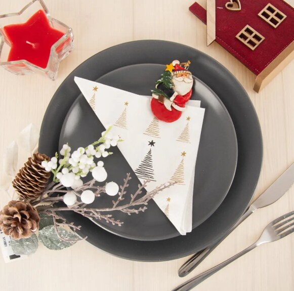 Ubrousek papír STROMEK 20 ks 33x33 cm zlatá