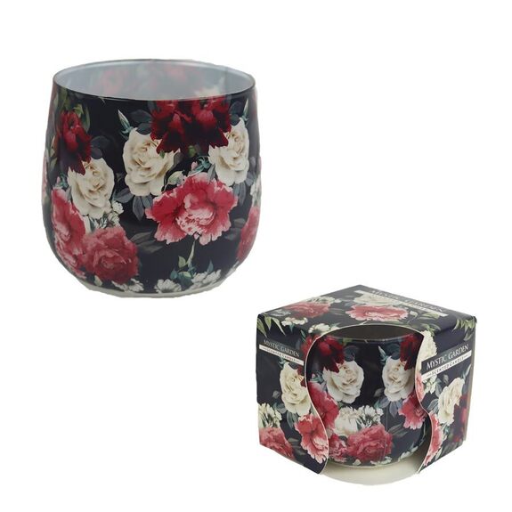 Svíčka ve skle s folií MYSTIC GARDEN, 100g G