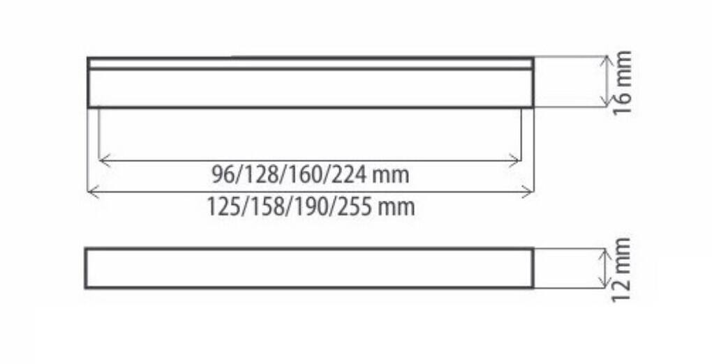Úchytka DU02 nikl broušeny
