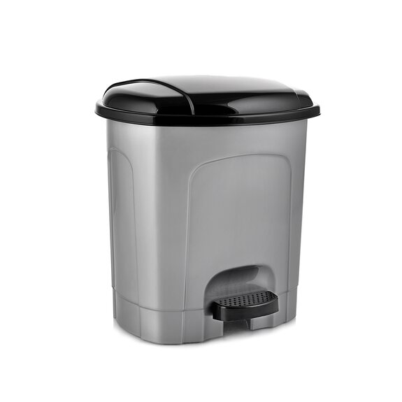 Koš odp. UH s pedálem 3 l šedá