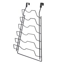Stojan drát/UH na poklice a prkénka závěsný RADKA 6 pozic černá