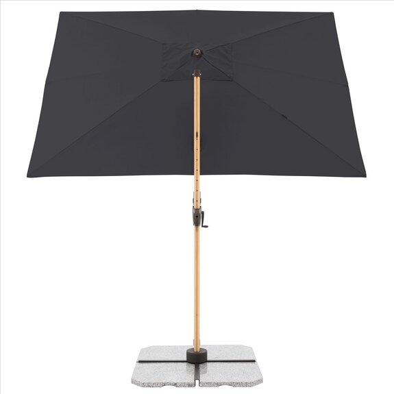 ALU WOOD 220 x 300 cm - výkyvný zahradní slunečník s boční tyčí s ULTRA UV ochranou