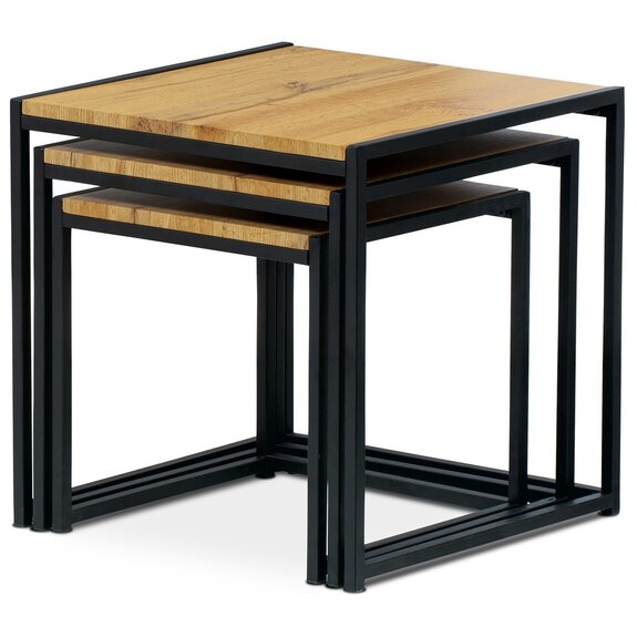 Set 3 ks odkládacích stolků AF-3003 OAK