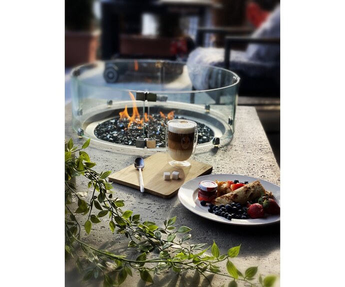 Stůl s plynovým ohništěm METROPOLIS