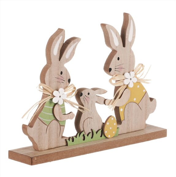 Zajíčci velikonoční, dřevěná dekorace
