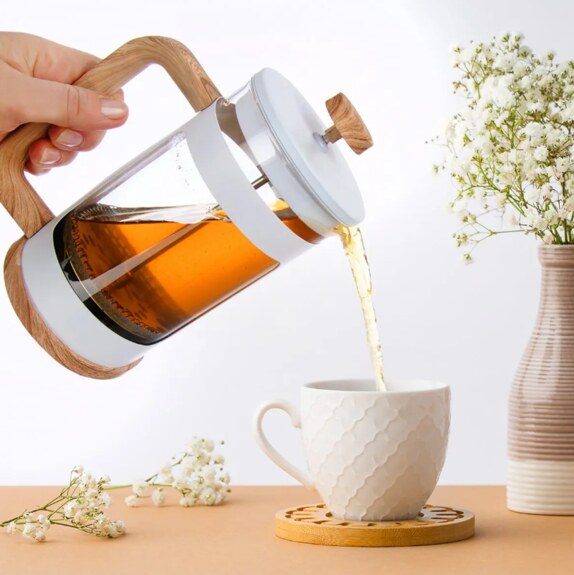 Konvice borosil. sklo/UH french press 1 l WHITELINE