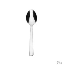 Lžička nerez mocca Plain 6 ks
