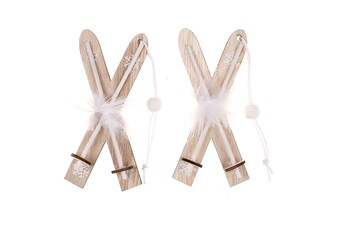 Lyže ze dřeva k zavěšení