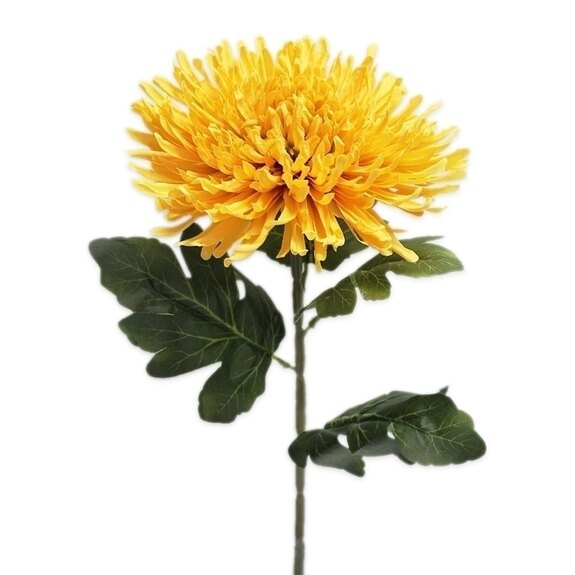 Chryzánthéma textil 76cm žlutá