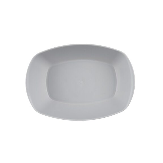 Talíř UH servír. SANDY ovál 17x12 cm šedá