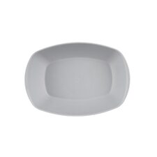 Talíř UH servír. SANDY ovál 17x12 cm šedá