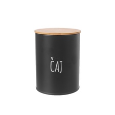 Dóza plech/bambus pr. 9,5 cm Čaj BLACK CZ, SK