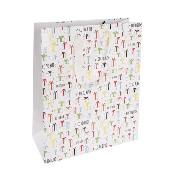 Taška papír dárková Co to bude 26x12x32 cm CZ