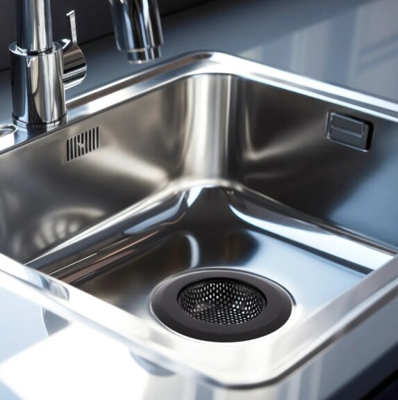 Lapač nečistot nerez pr. 11 cm 1 ks černá