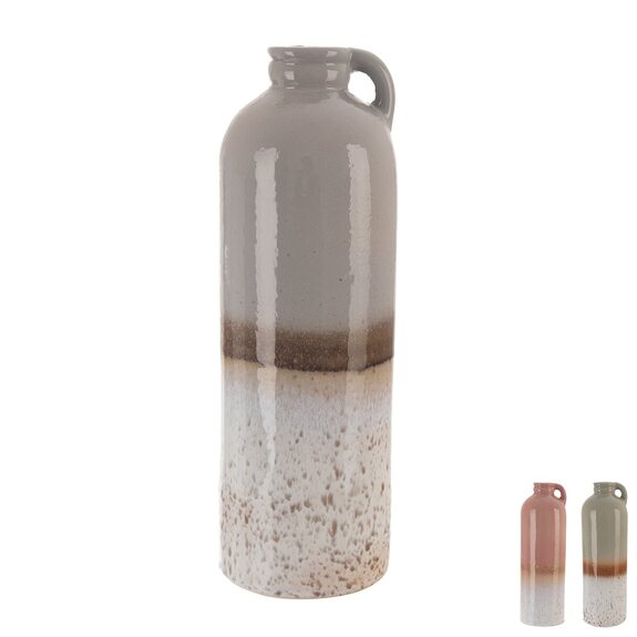 Váza kamenina pr. 8,5 cm, v. 25 cm mix